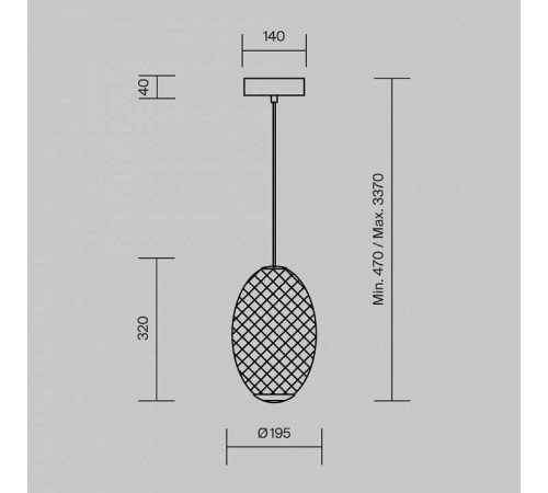 Подвесной светильник Maytoni Bruma MOD397PL-L14B3K