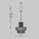Подвесной светильник Maytoni Namiki MOD465PL-L12BK3
