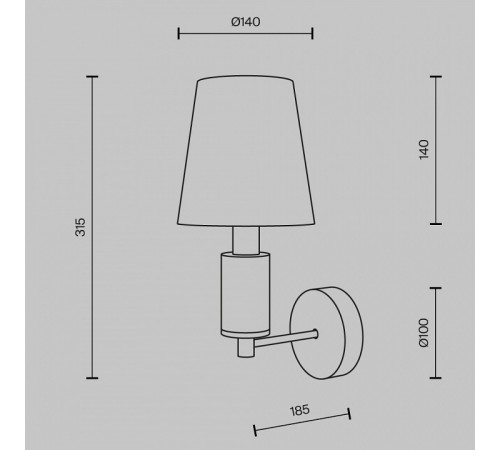 Бра Maytoni Lira MOD483WL-01BS