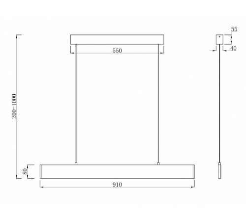 Подвесной светильник Maytoni Step P010PL-L23B