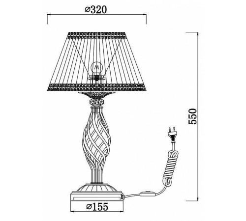 Настольная лампа декоративная Maytoni Grace RC247-TL-01-R