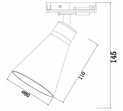 Светильник на штанге Maytoni Virar TR022-1-GU10-B