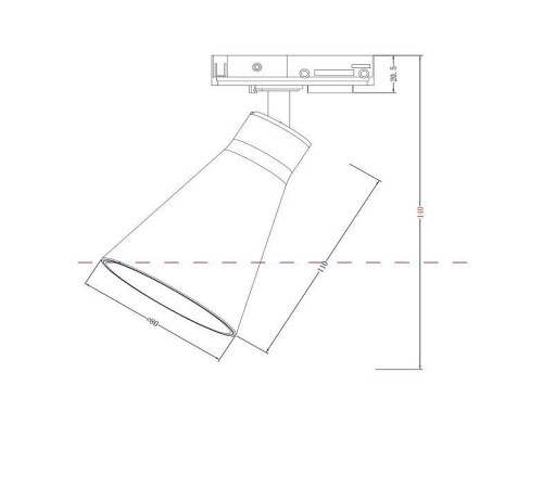 Светильник на штанге Maytoni Virar TR022-1-GU10-W