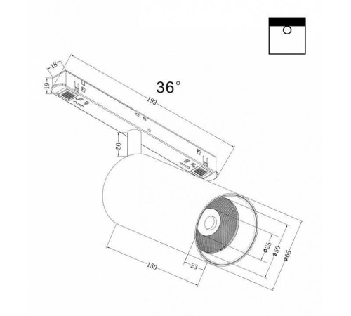 Светильник на штанге Maytoni Focus LED TR032-2-20W3K-M-B
