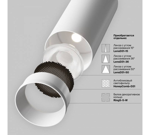Накладной светильник Maytoni Focus LED TR032-4-5WTW-M-DSZ-W