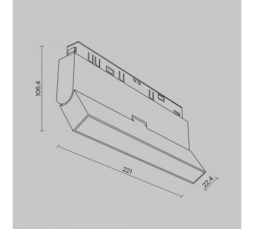 Накладной светильник Maytoni Basis Rot 12 Вт TR036-4-12W3K-DS-W