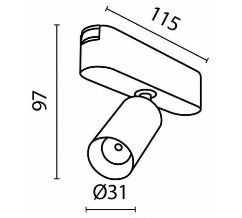 Светильник на штанге Maytoni Focus LED TR103-1-5W4K-M-B