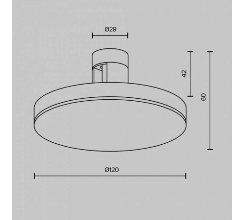 Накладной светильник Maytoni Plato TR152-1-7W3K-B