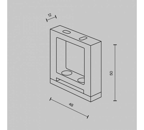 Крепление для треков-ремней Maytoni Accessories for system Parity TRA130BS-B-1