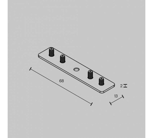 Крепление для трека Maytoni Accessories for tracks Exility TRAM034CI-R-41B
