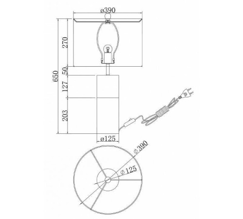 Настольная лампа декоративная Maytoni Bianco Z030TL-01BS