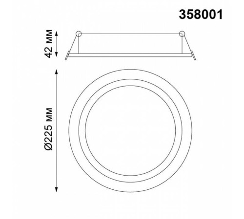 Встраиваемый светильник Novotech Stern 358001