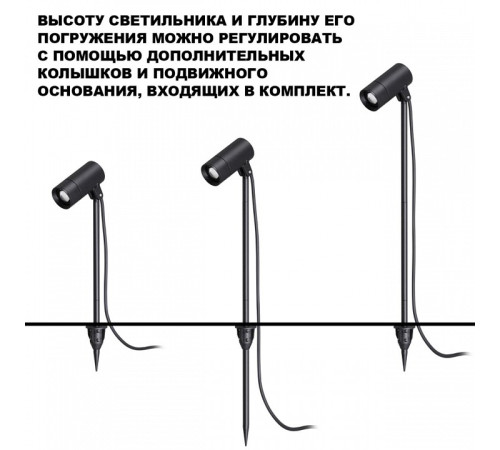 Наземный низкий светильник Novotech STREET 359713