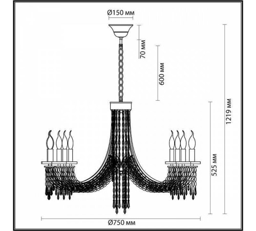 Подвесная люстра Odeon Light Capel 5063/8