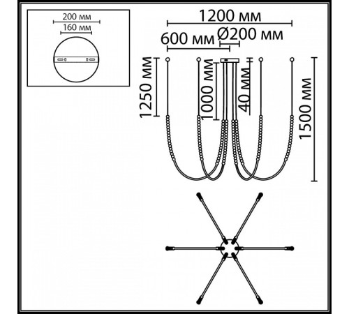 Подвесная люстра Odeon Light HIGHTECH 7149/70L