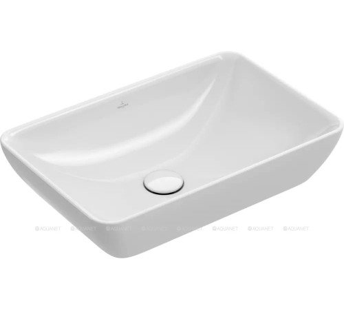 Раковина накладная Villeroy & Boch Venticello 550x360 мм CeramicPlus 411355R1