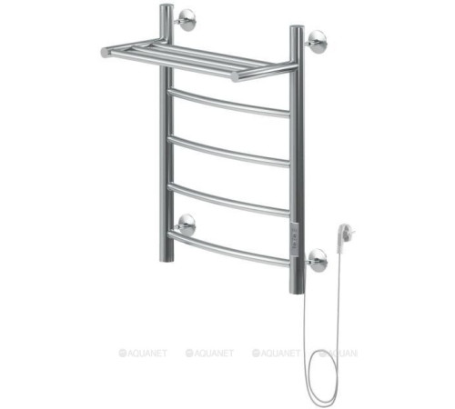 Полотенцесушитель электрический с полкой Aquanet Romeo 60х50 см ТЭН справа 00281990