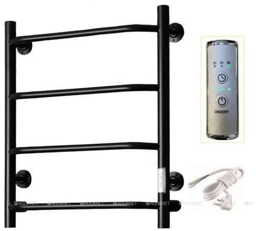 Полотенцесушитель водяной Тругор Пэк сп 6 60х50 см черный матовый ВГП Пэк сп 6/6050 черный ВГП