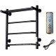 Полотенцесушитель водяной Тругор Пэк сп 6 П 60х50 с полкой черный ВГП 00-00042763