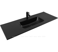 Раковина-столешница Aquanet Flat 120 черный матовый 00329258