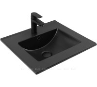 Раковина-столешница Aquanet Flat 50 черный матовый 00329252