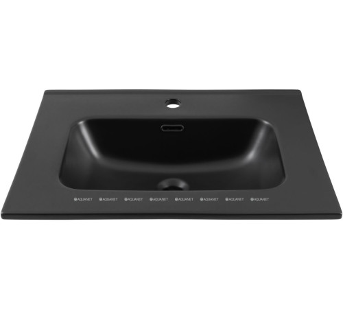 Раковина-столешница Aquanet Flat 60 черный матовый 00329253