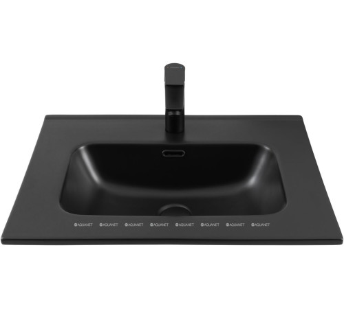 Раковина-столешница Aquanet Flat 60 черный матовый 00329253