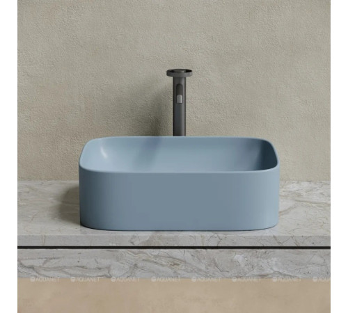 Раковина-чаша накладная Ceramica Nova Element 505х380х150 мм серо-голубая матовая CN6052MHL