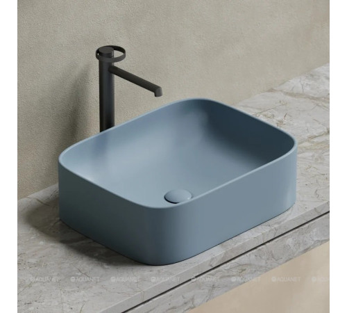 Раковина-чаша накладная Ceramica Nova Element 505х380х150 мм серо-голубая матовая CN6052MHL