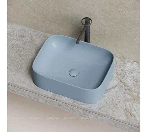 Раковина-чаша накладная Ceramica Nova Element 505х380х150 мм серо-голубая матовая CN6052MHL
