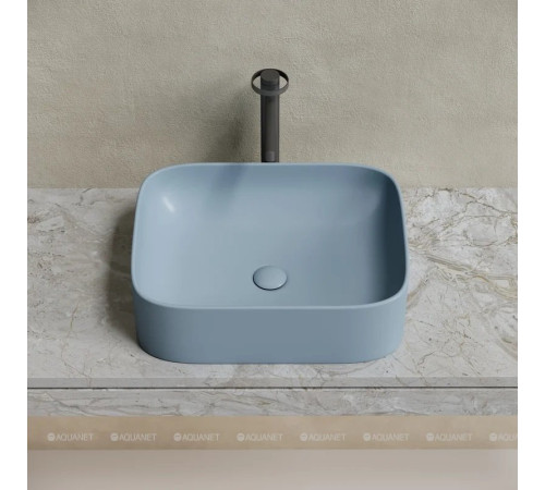 Раковина-чаша накладная Ceramica Nova Element 505х380х150 мм серо-голубая матовая CN6052MHL