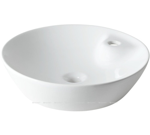 Раковина накладная Allen Brau FANTASY Round Ø450 мм с отверстием белая 4.11018.20