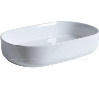 Раковина накладная Allen Brau FANTASY Oval 550x360 мм без отверстия белая 4.11022.20