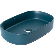 Раковина накладная Allen Brau Fantasy Oval 550х360 мм петроль 4.11022.PT