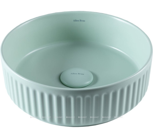 Раковина накладная Allen Brau Fantasy Line Ø360 мм мятный 4.11032.MT