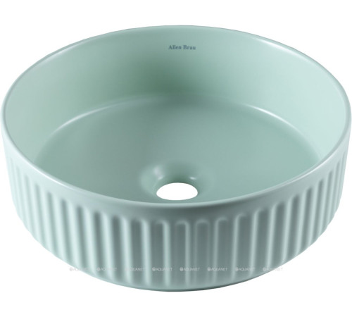 Раковина накладная Allen Brau Fantasy Line Ø360 мм мятный 4.11032.MT