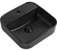 Раковина накладная Aquanet CITY-2-MB 390х390х140 мм черный матовый 00273669