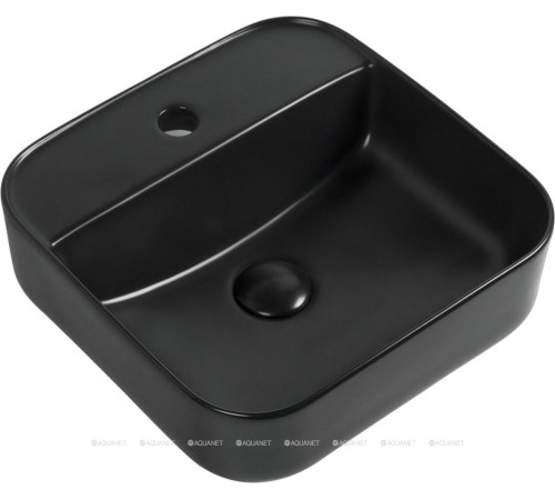 Раковина накладная Aquanet CITY-2-MB 390х390х140 мм черный матовый 00273669