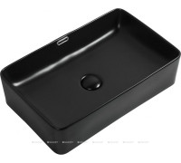 Раковина накладная Aquanet PERFECT-3-MB 550х350х140 мм черный матовый PERFECT-3-MB