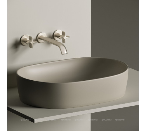 Раковина накладная Ceramica Nova Element 600х415х135 мм капучино матовый CN6047MC