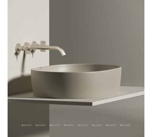 Раковина накладная Ceramica Nova Element 600х415х135 мм капучино матовый CN6047MC