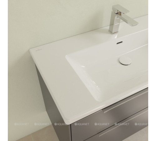 Раковина Villeroy & Boch Subway 3.0 1000x470x165 мм только с тумбой C57000VQ 4A70A501