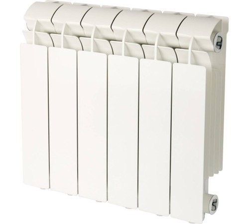 Радиатор алюминиевый Global VOX-R 350 6 секций боковое подключение белый RAL 9010 VX03501006