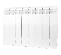Радиатор алюминиевый Global VOX-R 350 8 секций боковое подключение белый RAL 9010 VX03501008