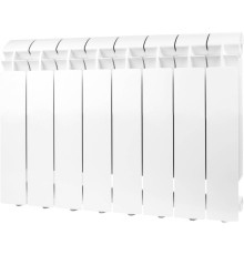 Радиатор алюминиевый Global VOX-R 350 8 секций боковое подключение белый RAL 9010 VX03501008