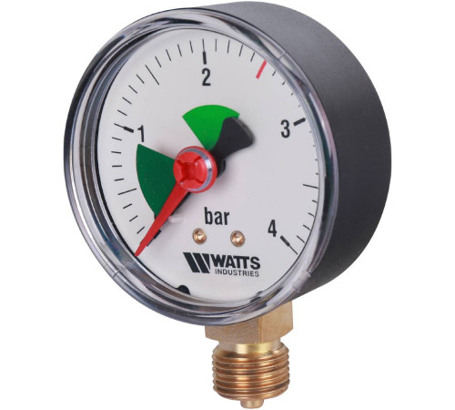 Манометр радиальный Watts F+R201 (MHR) 63 мм 3/8 4 бар 10007736