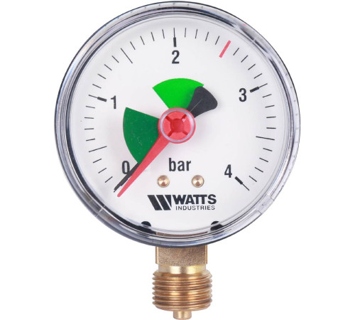 Манометр радиальный Watts F+R201 (MHR) 63 мм 3/8 4 бар 10007736