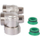 Узел подключения Meibes E2/50 угловой 3/4 BP x 3/4 HP F10016