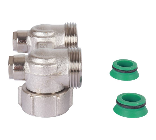Узел подключения Meibes E2/50 угловой 3/4 BP x 3/4 HP F10016