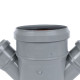 Крестовина одноплоскостная Sinikon ПП 110x50x50 мм 45° 506008.R